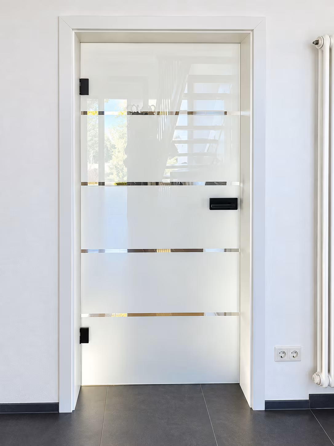 Innenausbau Glastür